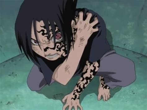 Orochimaru places the curse mark on naruto in fanfiction